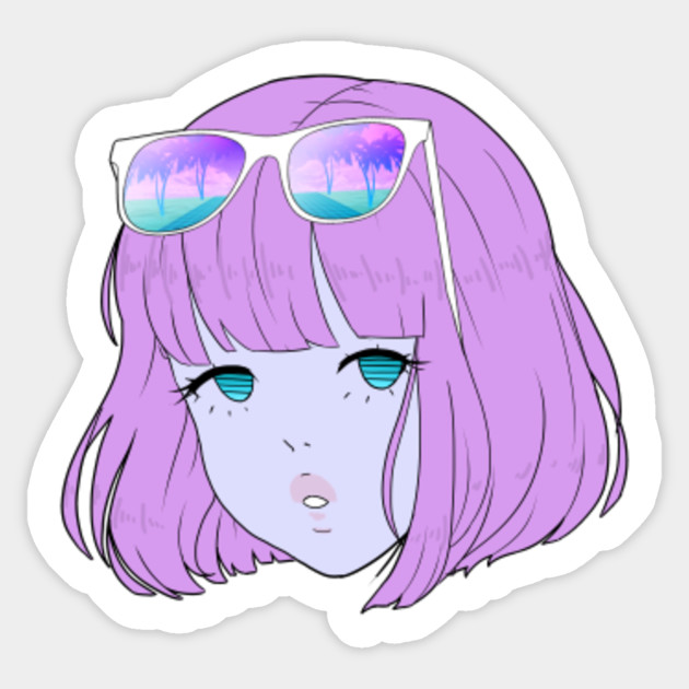 Aesthetic Vaporwave Sticker Teepublic 